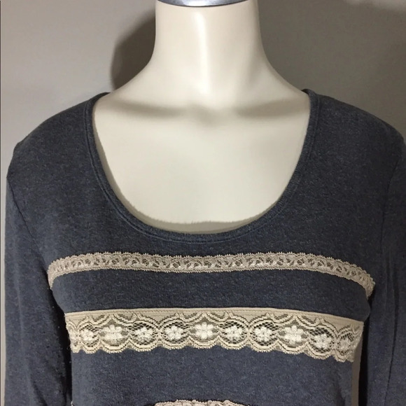 Lily White Lightweight Pointelle Sweater S - Picture 2 of 11